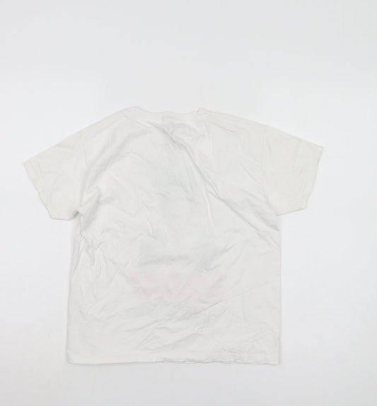 Elf Boys White Graphic T-Shirt 9-10 Years Xmas Festive Top