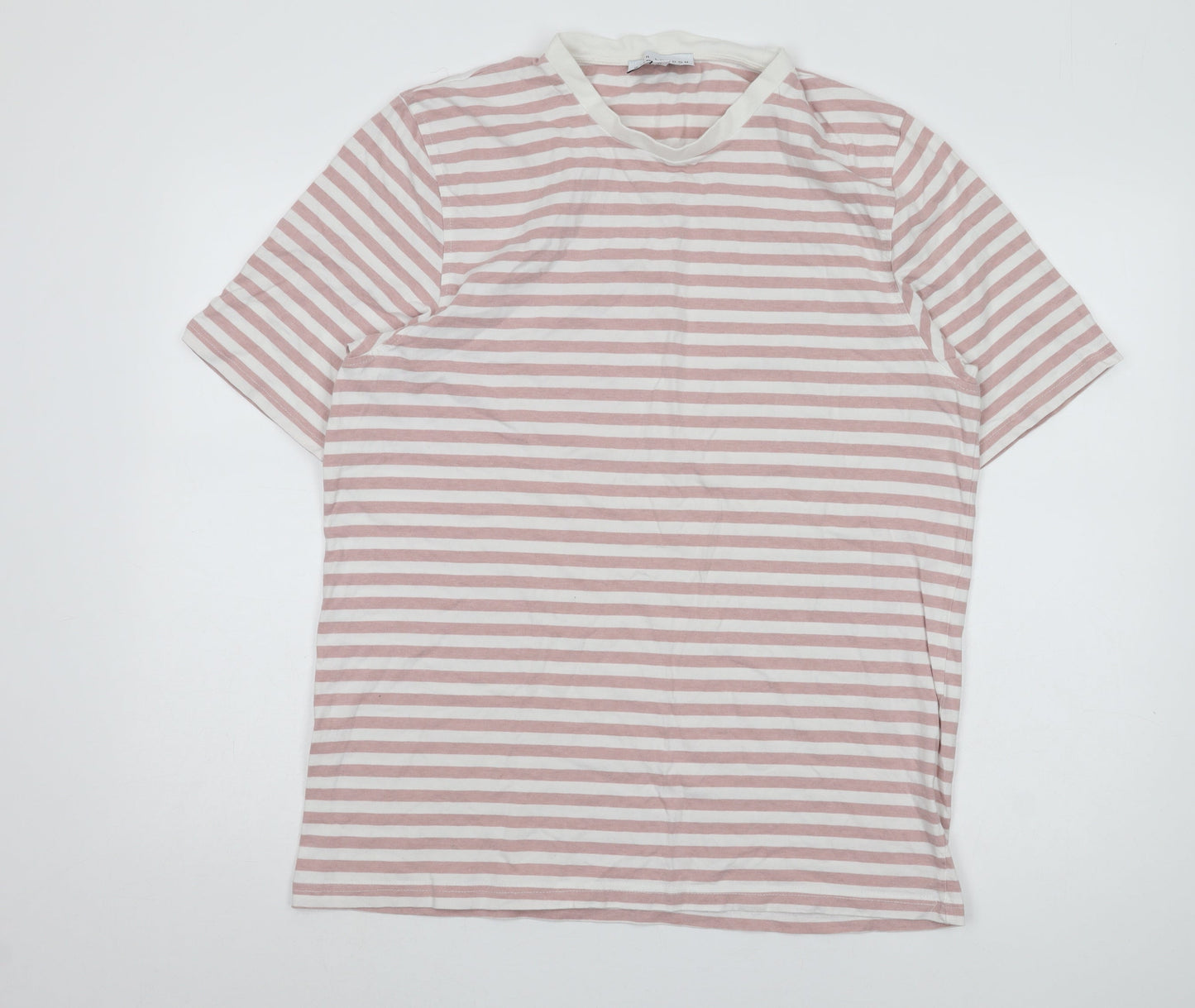 WEAR LONDON Women’s Pink Striped Ringer T-Shirt XL