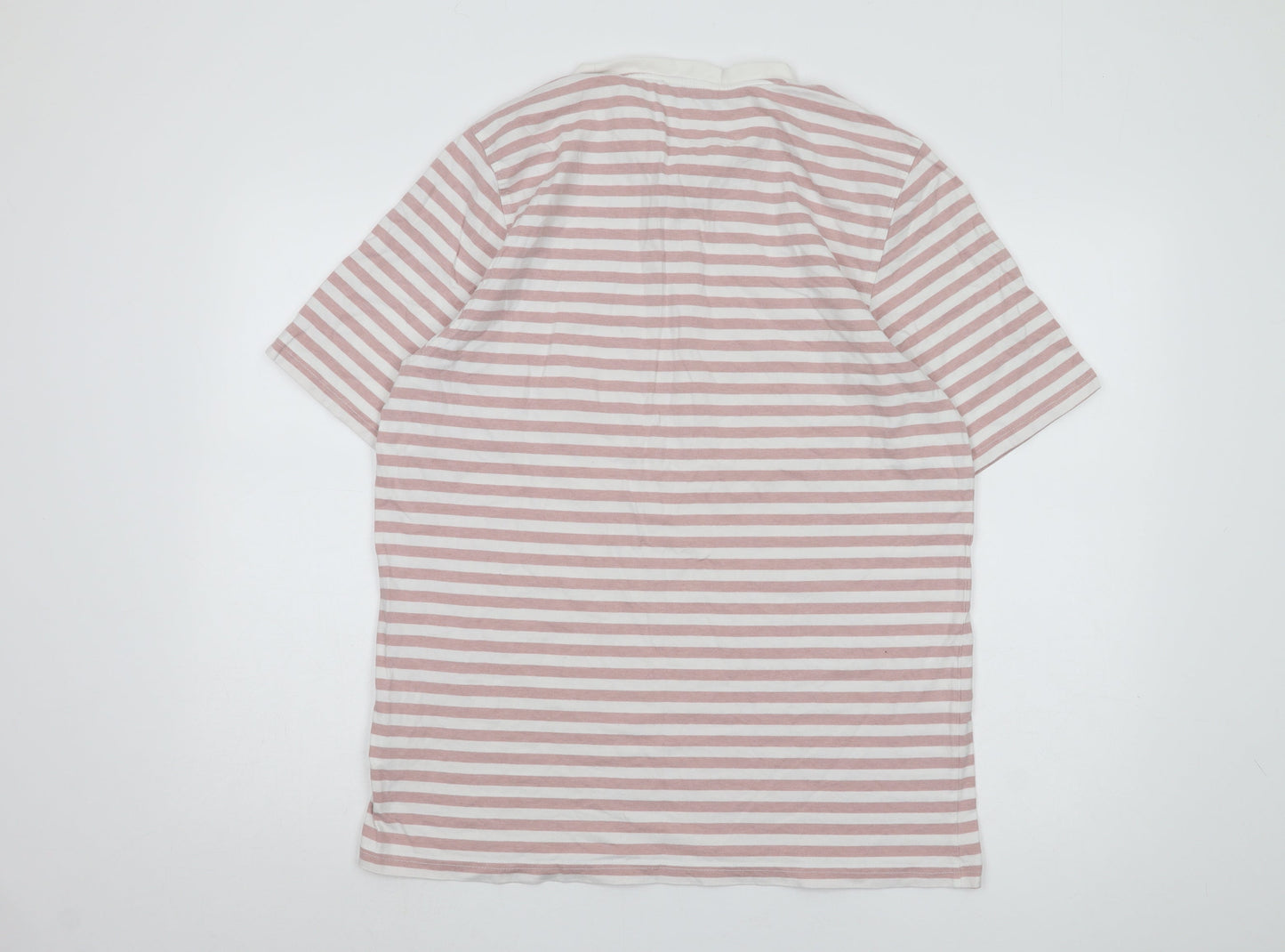 WEAR LONDON Women’s Pink Striped Ringer T-Shirt XL