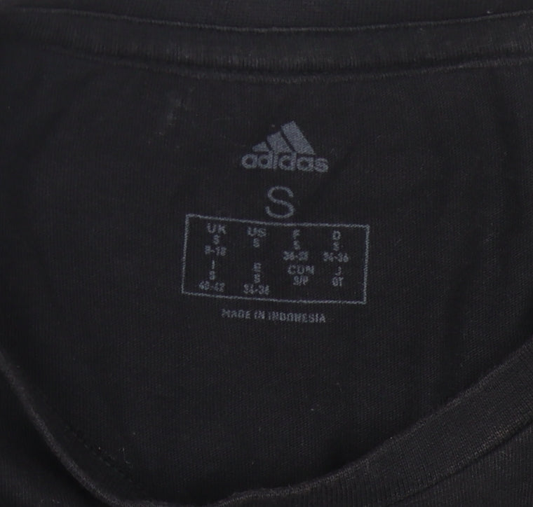 Adidas Women's Black Logo T-Shirt - Size S, Casual Wear