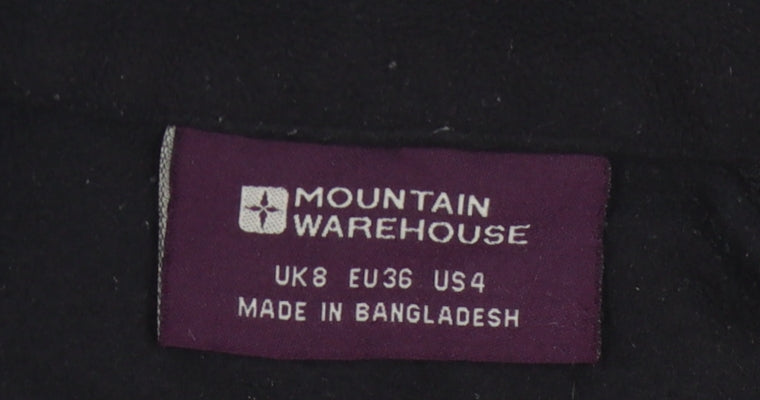 Mountain Warehouse Women's Black Fleece Pullover, Size 8