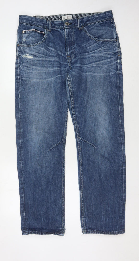 Firetrap Men's Blue Straight Jeans Size 36