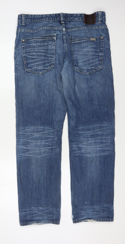 Firetrap Men's Blue Straight Jeans Size 36