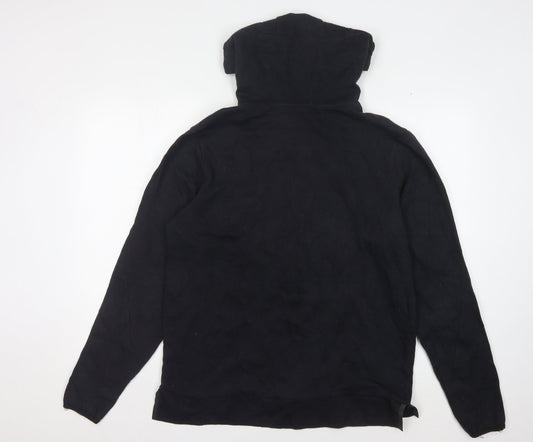 Champion Men's Black Pullover Hoodie, M - Cotton Blend