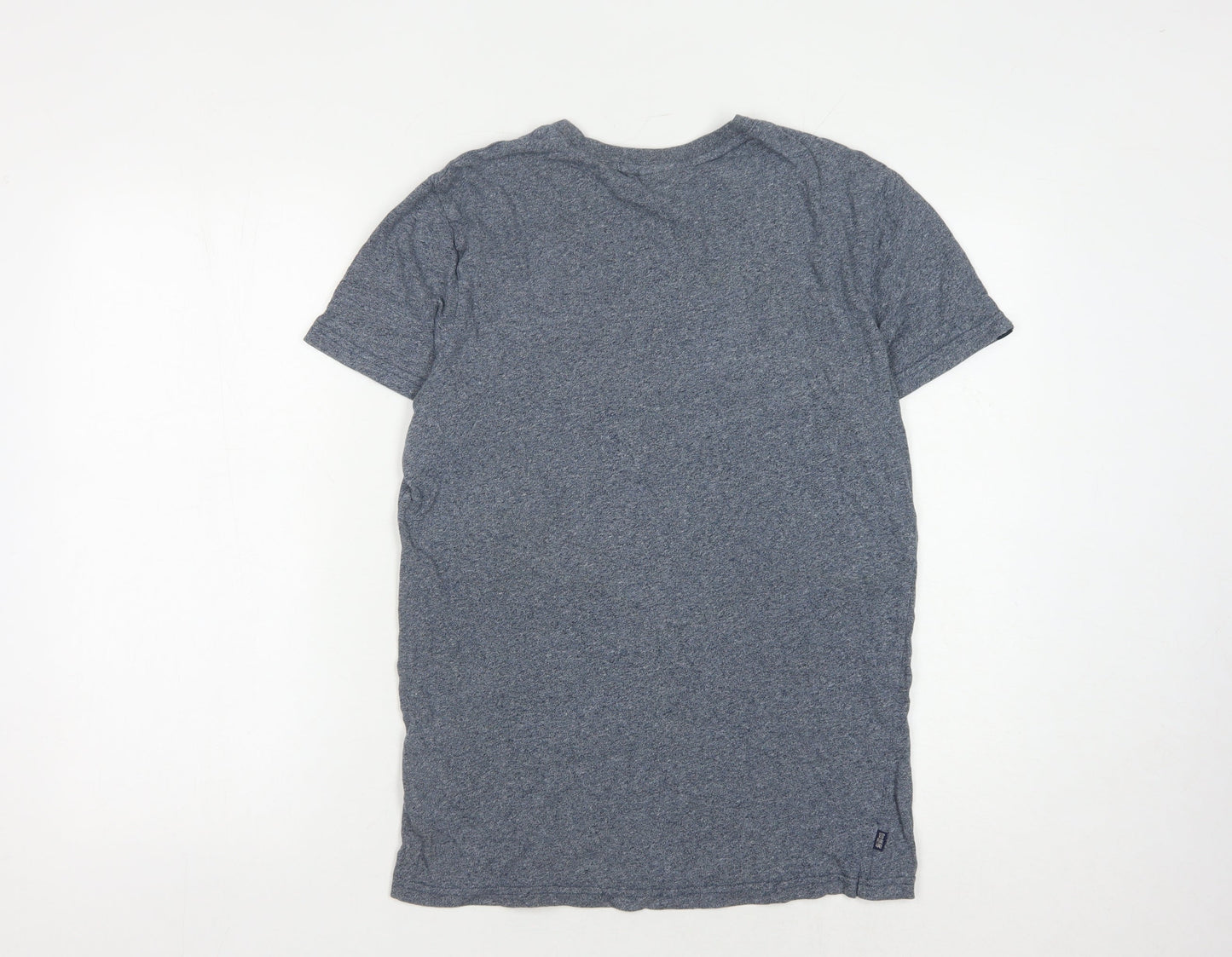 Superdry Men's Blue S Logo T-Shirt, Cotton Crew Neck