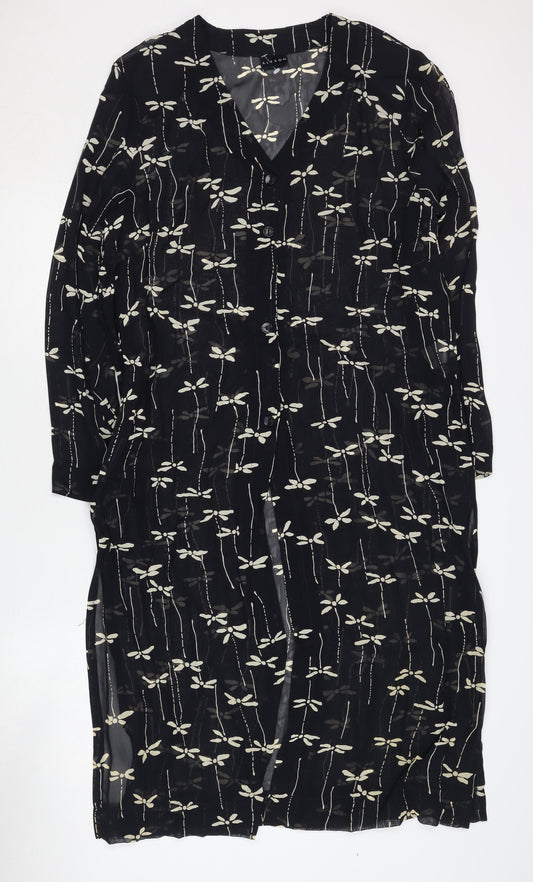 Alexon Women's Black Viscose Dress, Size 14