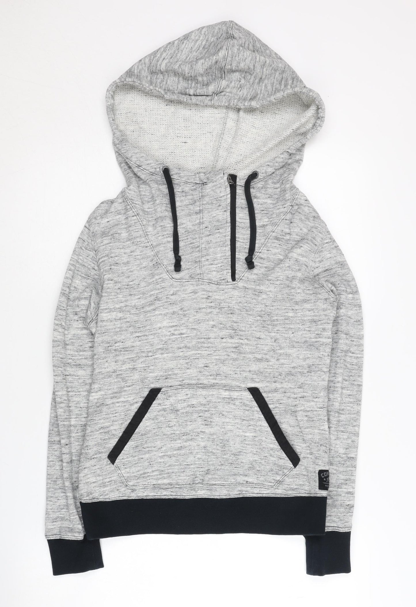 Converse Men's Grey Hoodie Pullover, Size S