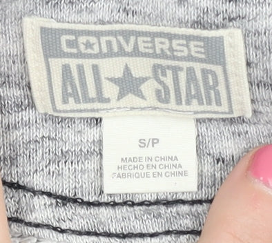 Converse Men's Grey Hoodie Pullover, Size S