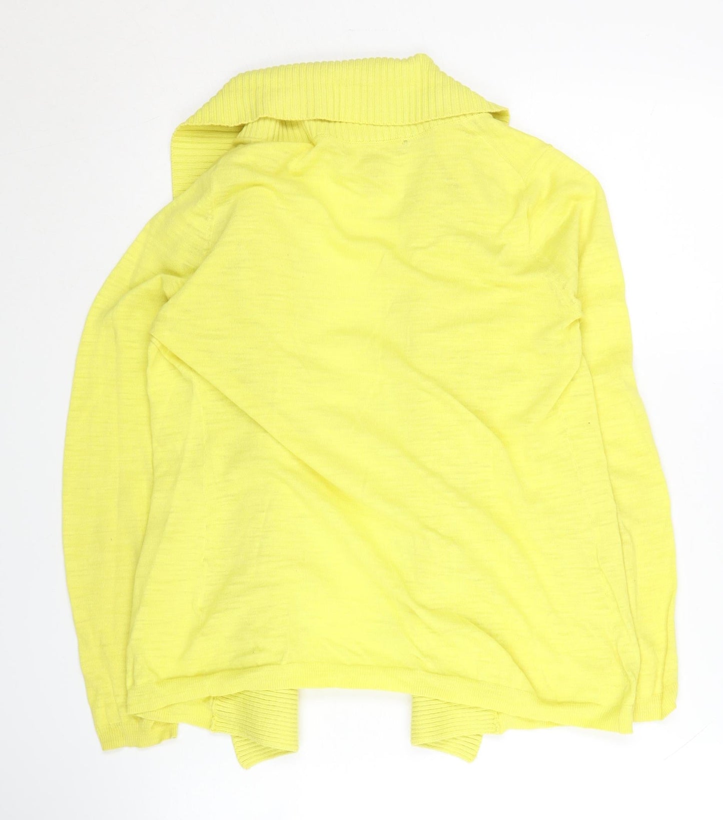 Banana Republic Women's Yellow XS Open Front Cardigan Knit Jumper