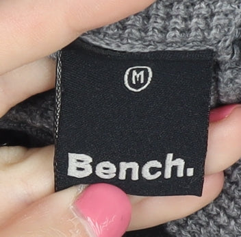 Brand and care label for Bench Grey Cotton jumper Medium