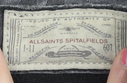 AllSaints Women's Grey Skinny Jeans Size 26 with Ankle Zip