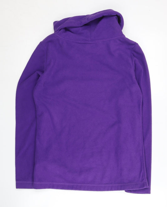 Womens UK 8 Regular Gelert Purple Pullover Hoodie