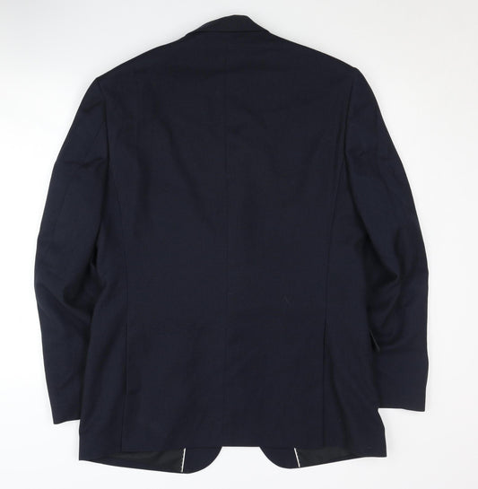 Dehavilland Men's Blue Suit Jacket Size 40L