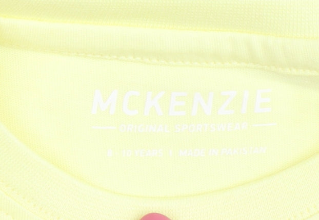 McKenzie Yellow Boys' T-Shirt, 8-10 Years, Casual Short Sleeve