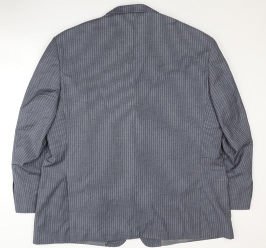 M.G. Men's Grey Striped Suit Jacket Size 52 Formal Wear