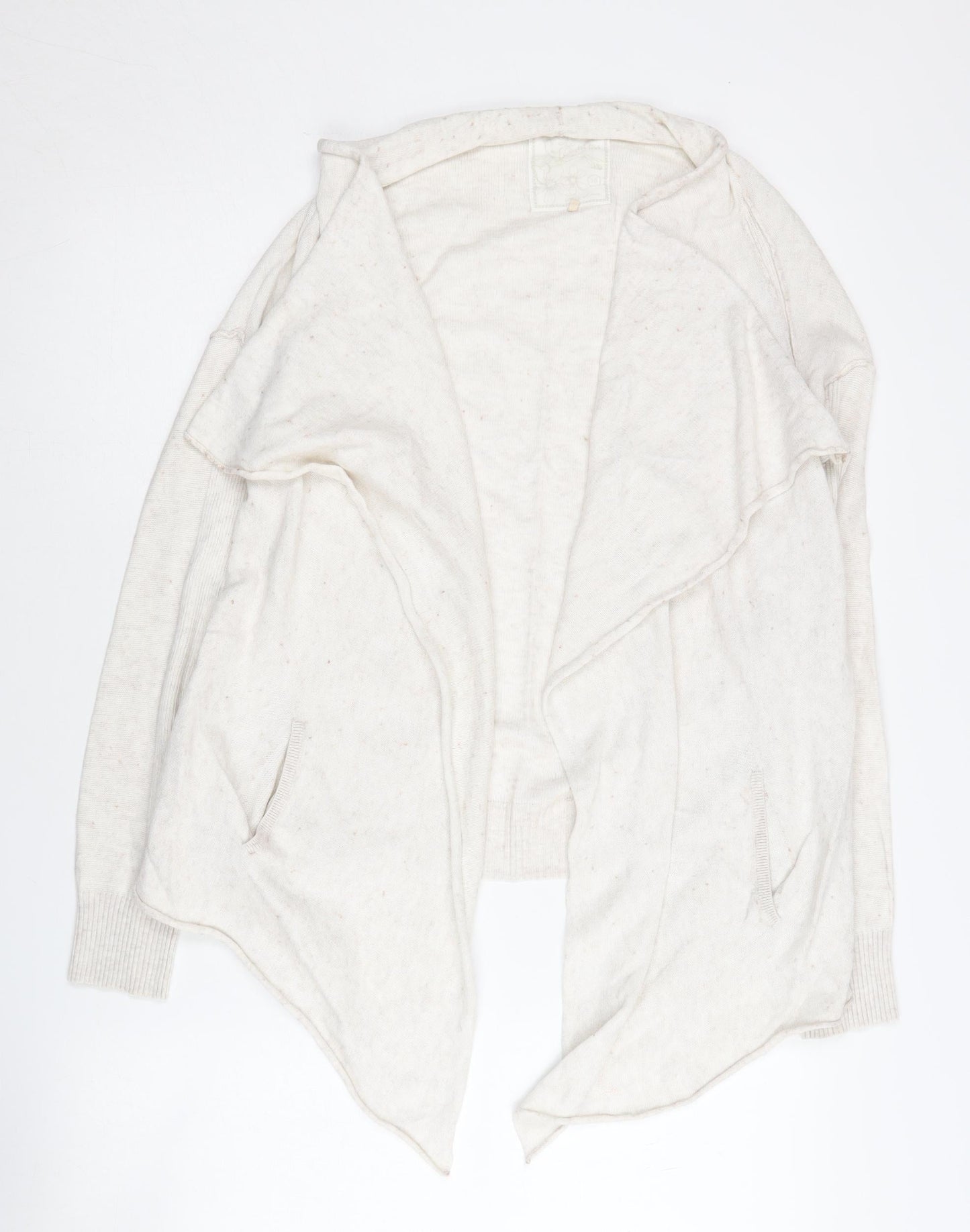 Fat Face Women's Ivory Open Front Cardigan Size 10