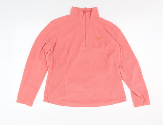 Jack Wolfskin Women's Pink Fleece Pullover XL