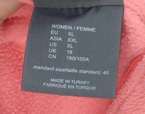 Jack Wolfskin Women's Pink Fleece Pullover XL