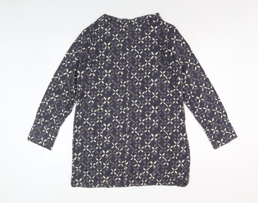 White Stuff Women's Geometric Long Sleeve Dress - Size 14