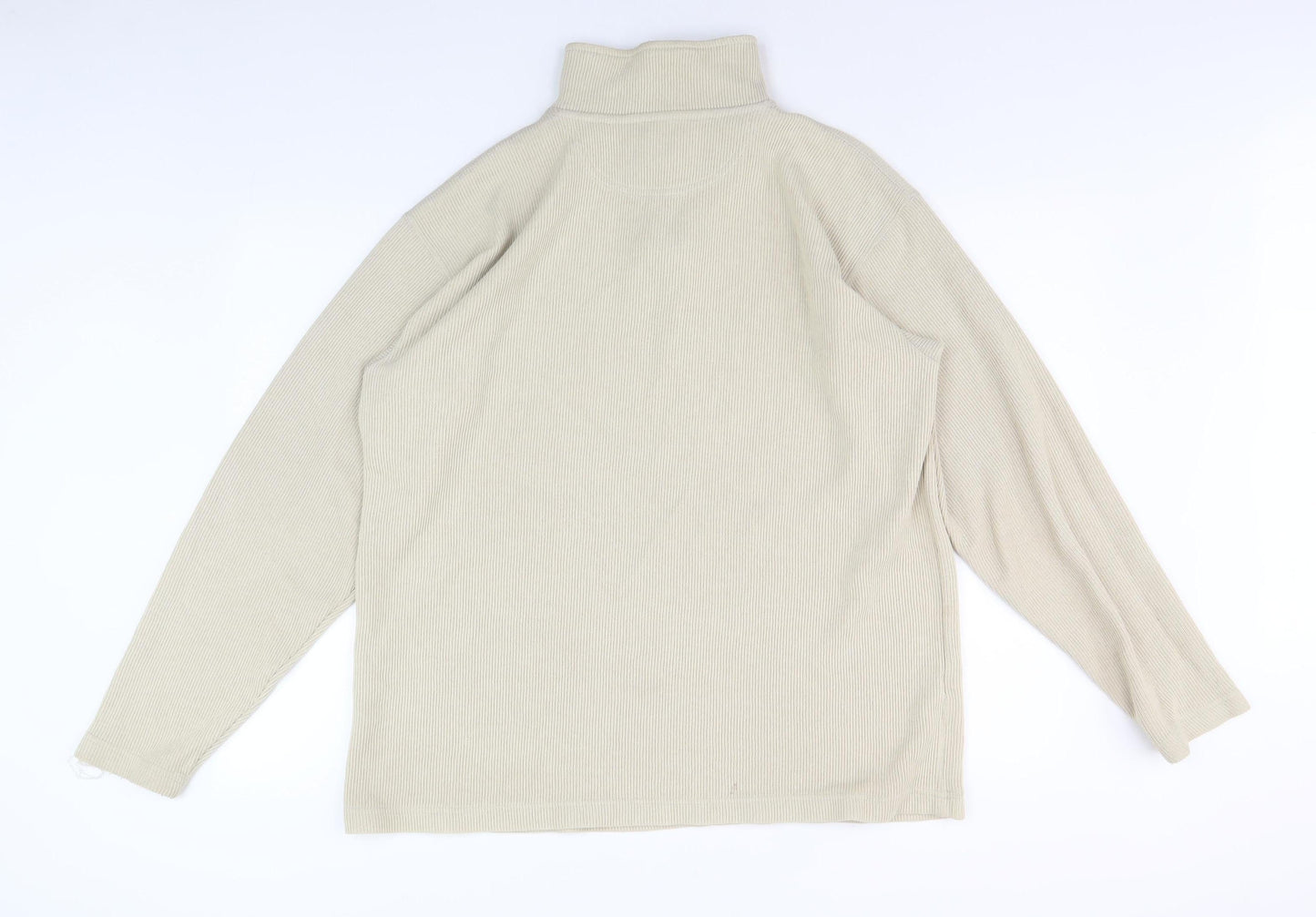 Fred Perry Men's Beige XL 1/4 Zip Sweatshirt