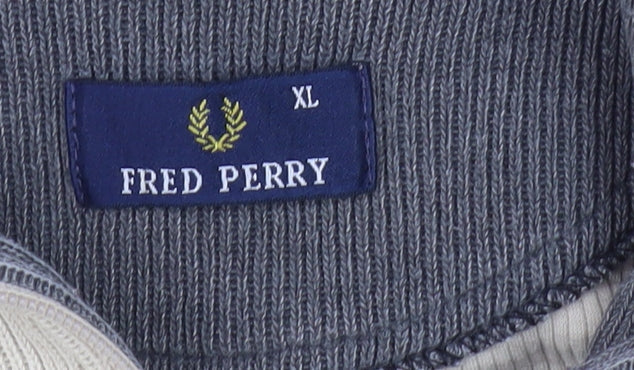 Fred Perry Men's Beige XL 1/4 Zip Sweatshirt