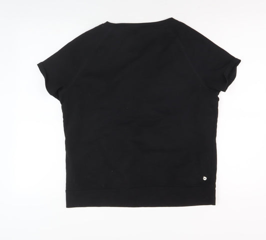 Puma Men's Black L Crew Neck T-Shirt Cotton Blend