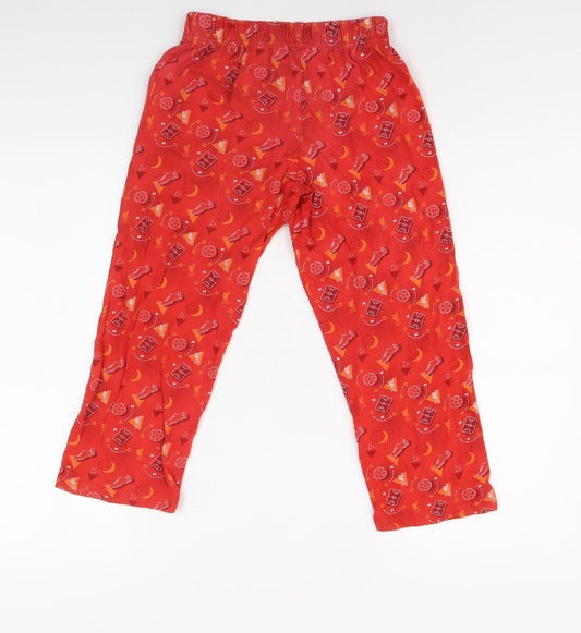 LFC Boys Red Elastic Waist Football Trousers 7-8 Years