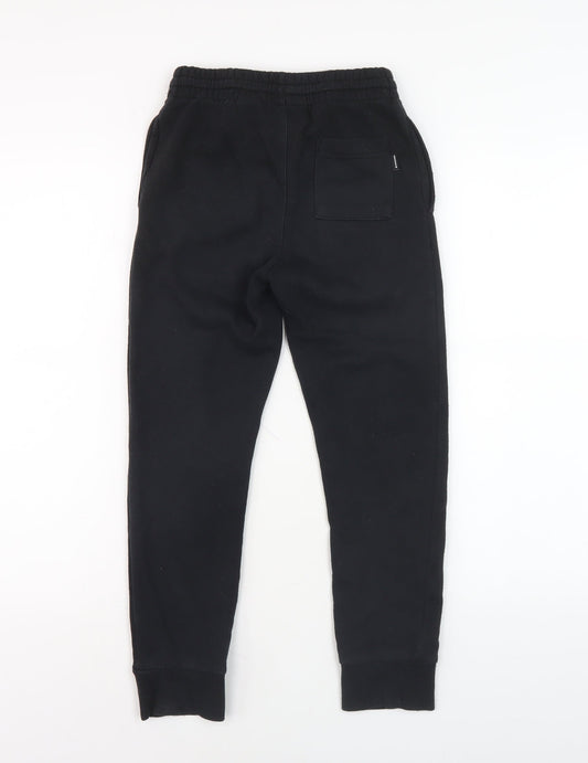 Converse Boys Black Jogger Trousers Size S Elastic Waist