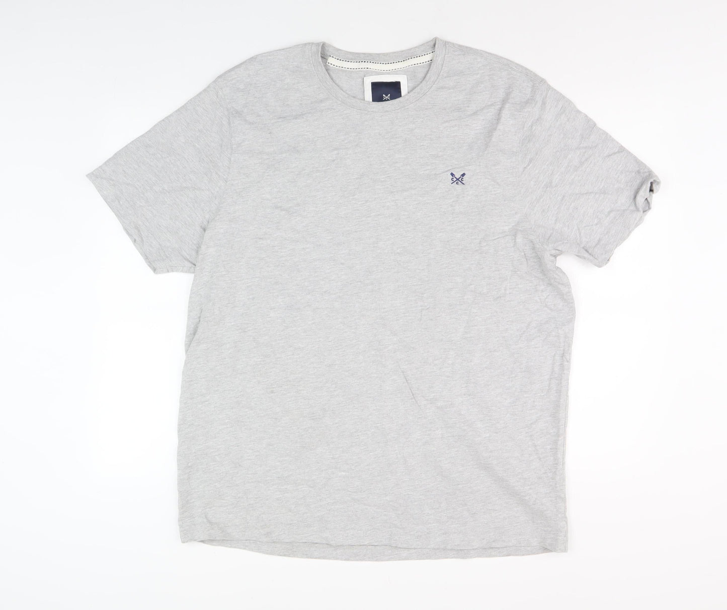 Crew Clothing Co. Men's Grey 2XL Cotton T-Shirt