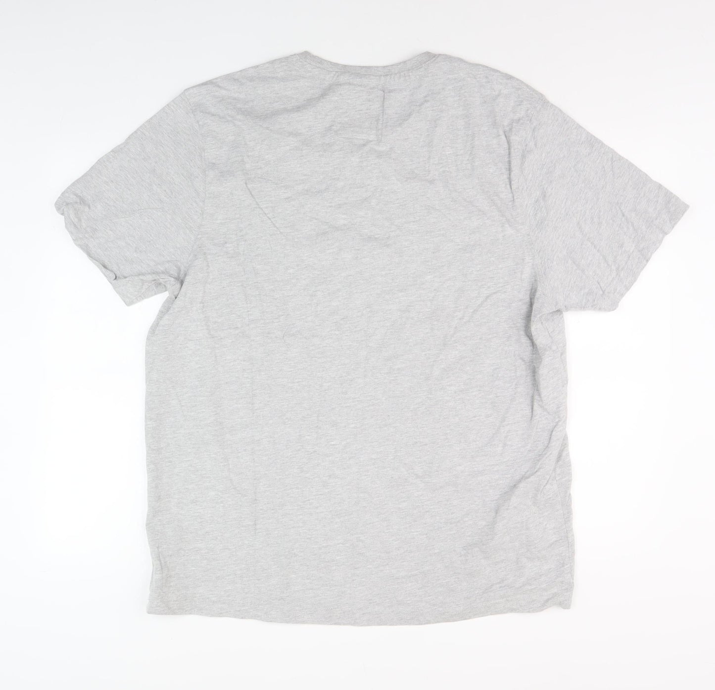 Crew Clothing Co. Men's Grey 2XL Cotton T-Shirt