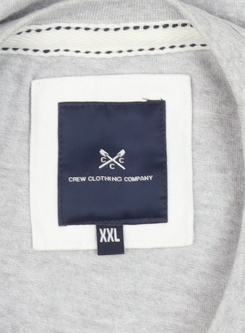 Crew Clothing Co. Men's Grey 2XL Cotton T-Shirt
