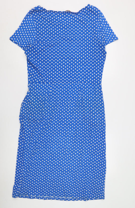 Boden Women's Blue Floral Summer Dress Size 14