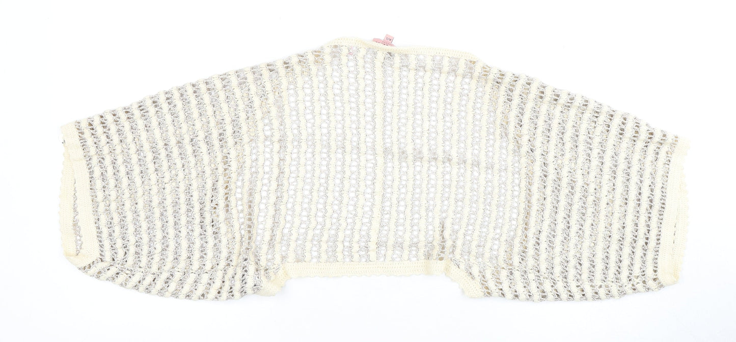 Ted Baker Women's Ivory Shrug M/L Open-Knit Spring