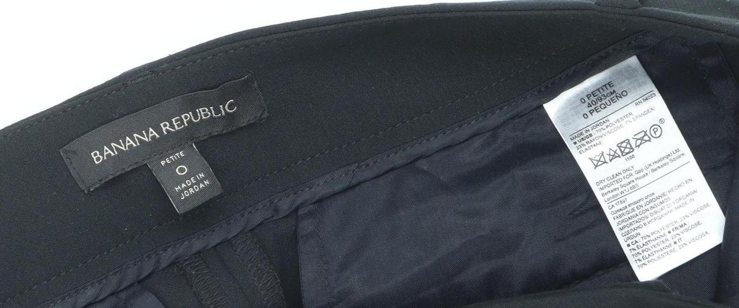 Banana Republic Black Women's Petite Trousers Size 4