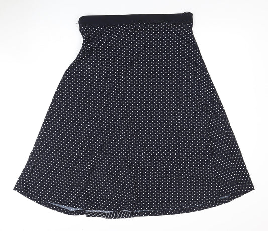 Betty Barclay Women's Black Polka Dot Flare Skirt Size 16