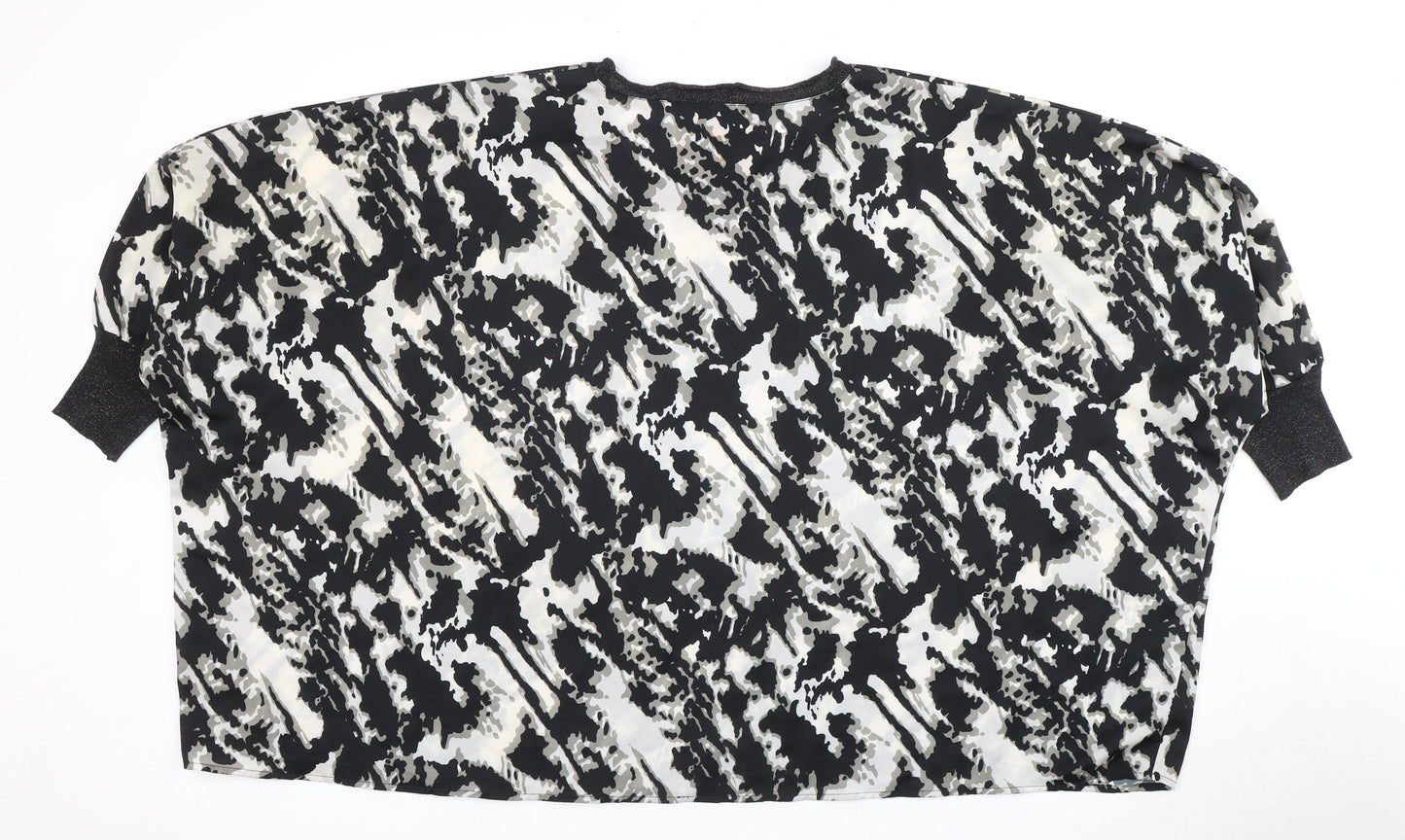 Punk Pose Women's Multicoloured Animal Print Top