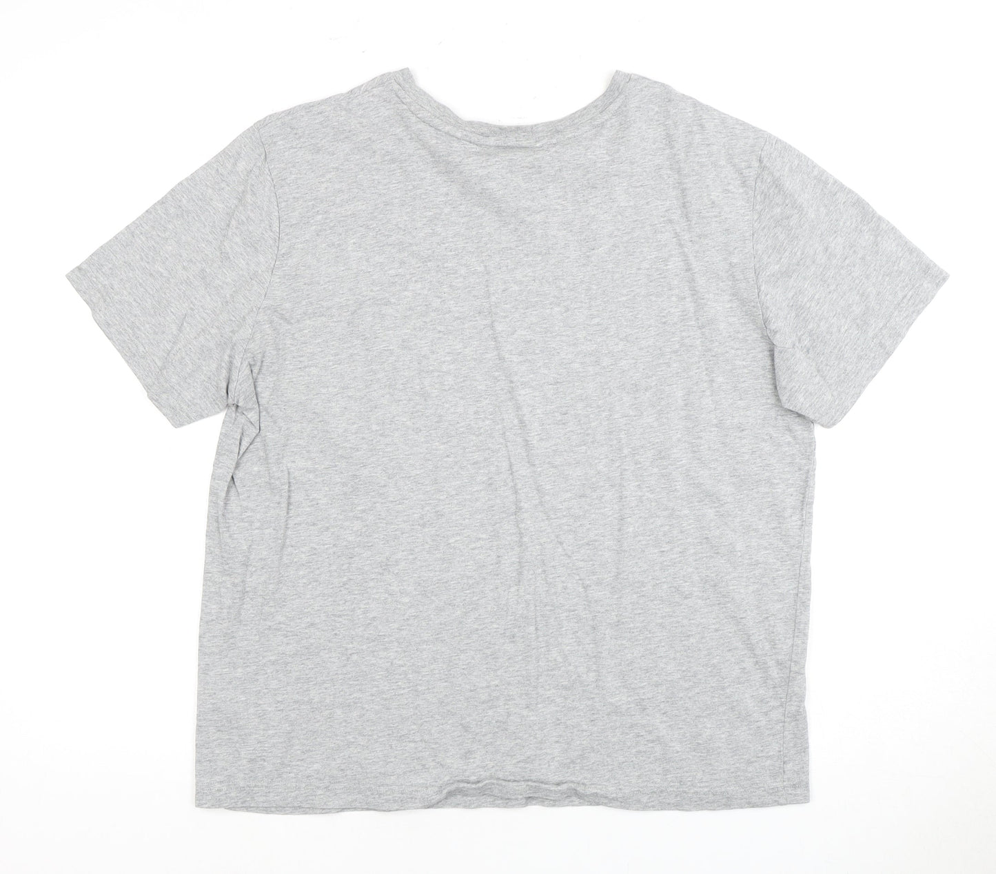 Fila Men's Grey Logo Crew Neck T-Shirt L