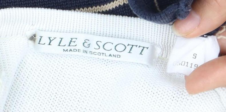 Lyle & Scott Unisex Multicoloured Striped Pullover S