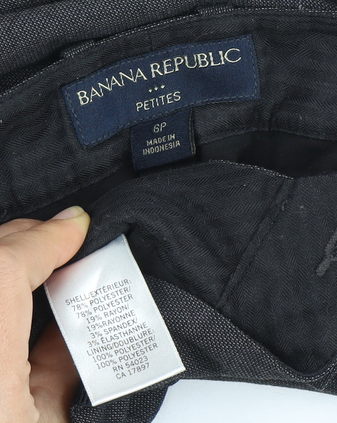 Banana Republic Women's Black Petite Trousers