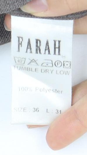 Farah Men's Brown Trousers Size 36