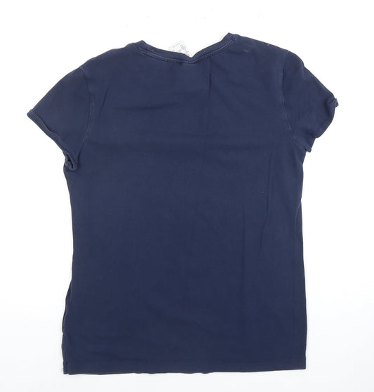 Adidas Women's Blue Marathon T-Shirt, Size M, Sports Casual