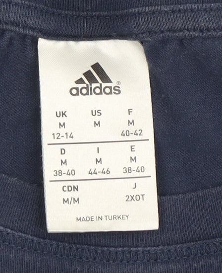 Adidas Women's Blue Marathon T-Shirt, Size M, Sports Casual