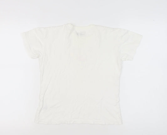 Womens UK Size M PUMA White Cotton T-Shirt