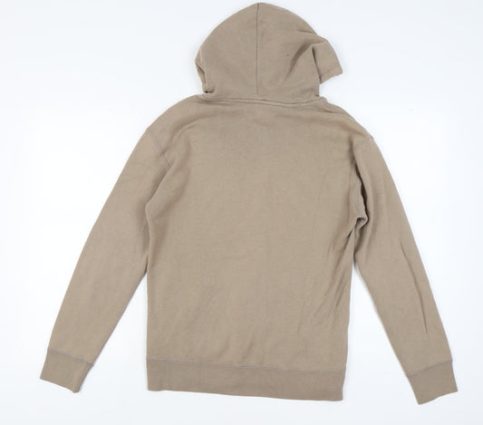 Hollister Unisex Brown Pullover Hoodie, Size S, Casual Wear