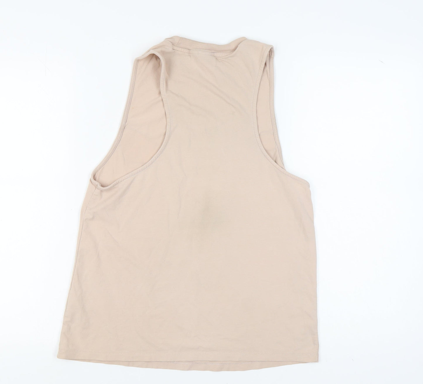 Adidas Women's Beige Tank Top Size 12 Casual Cotton Blend