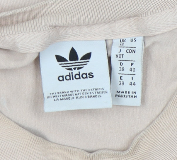 Adidas Women's Beige Tank Top Size 12 Casual Cotton Blend