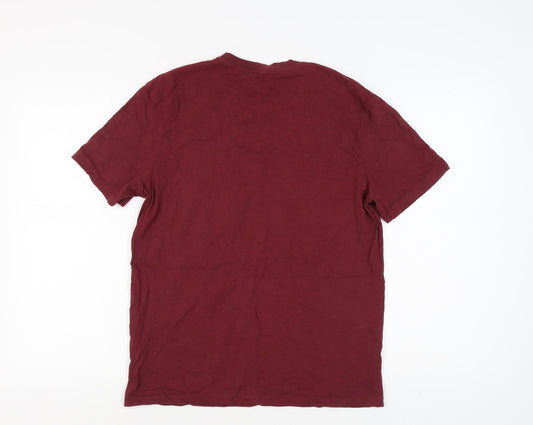 Next Men's Red M Graphic T-Shirt - Check Out My Six Pack
