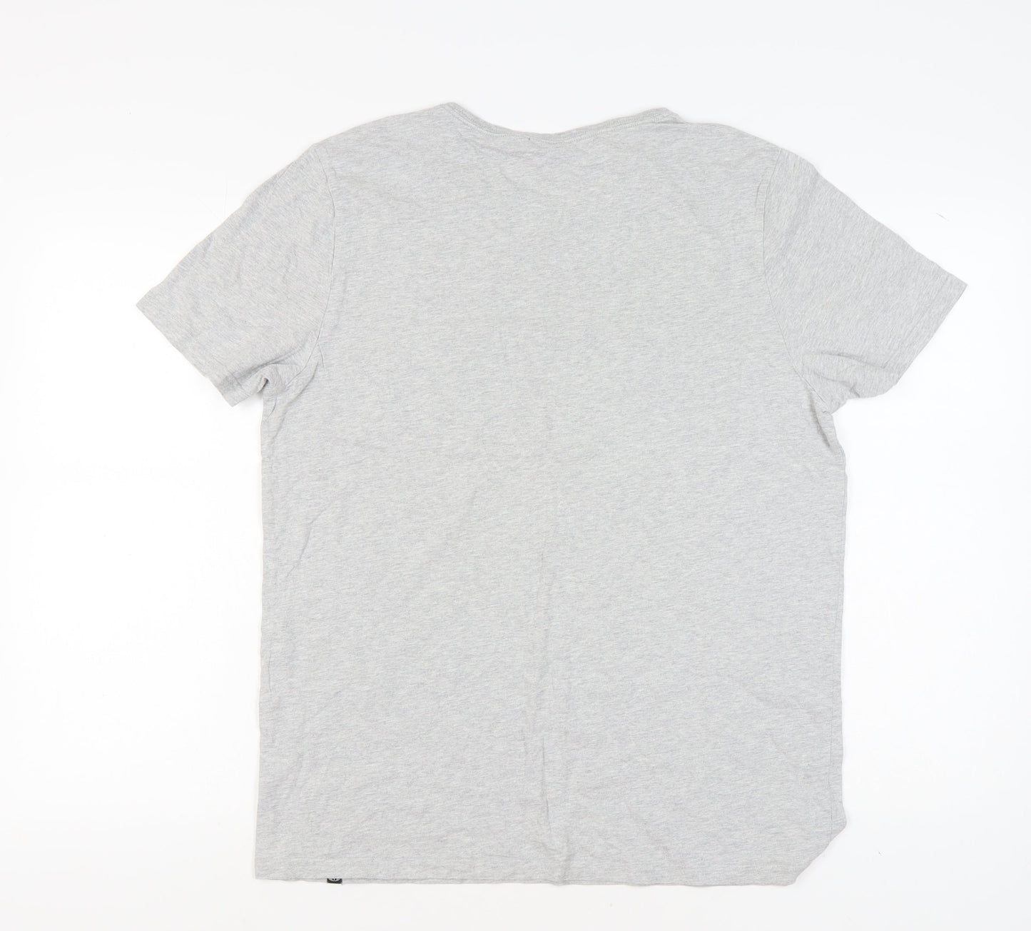 Animal Men's Grey T-Shirt, Size L, Crew Neck, Short Sleeve