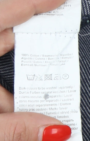 Jack & Jones Men's Grey S Striped Polo Shirt