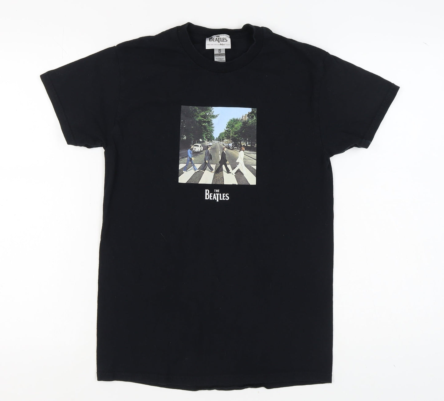 The Beatles Unisex Black T-Shirt, Size S, Music Theme